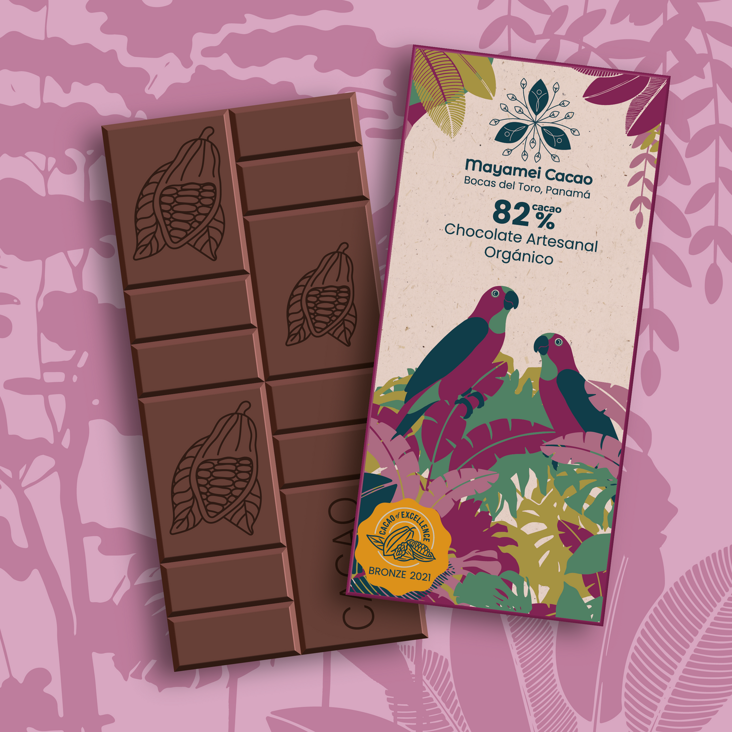 82% Chocolate Bar: A Tribute to Cacao and Biodiversity 50g