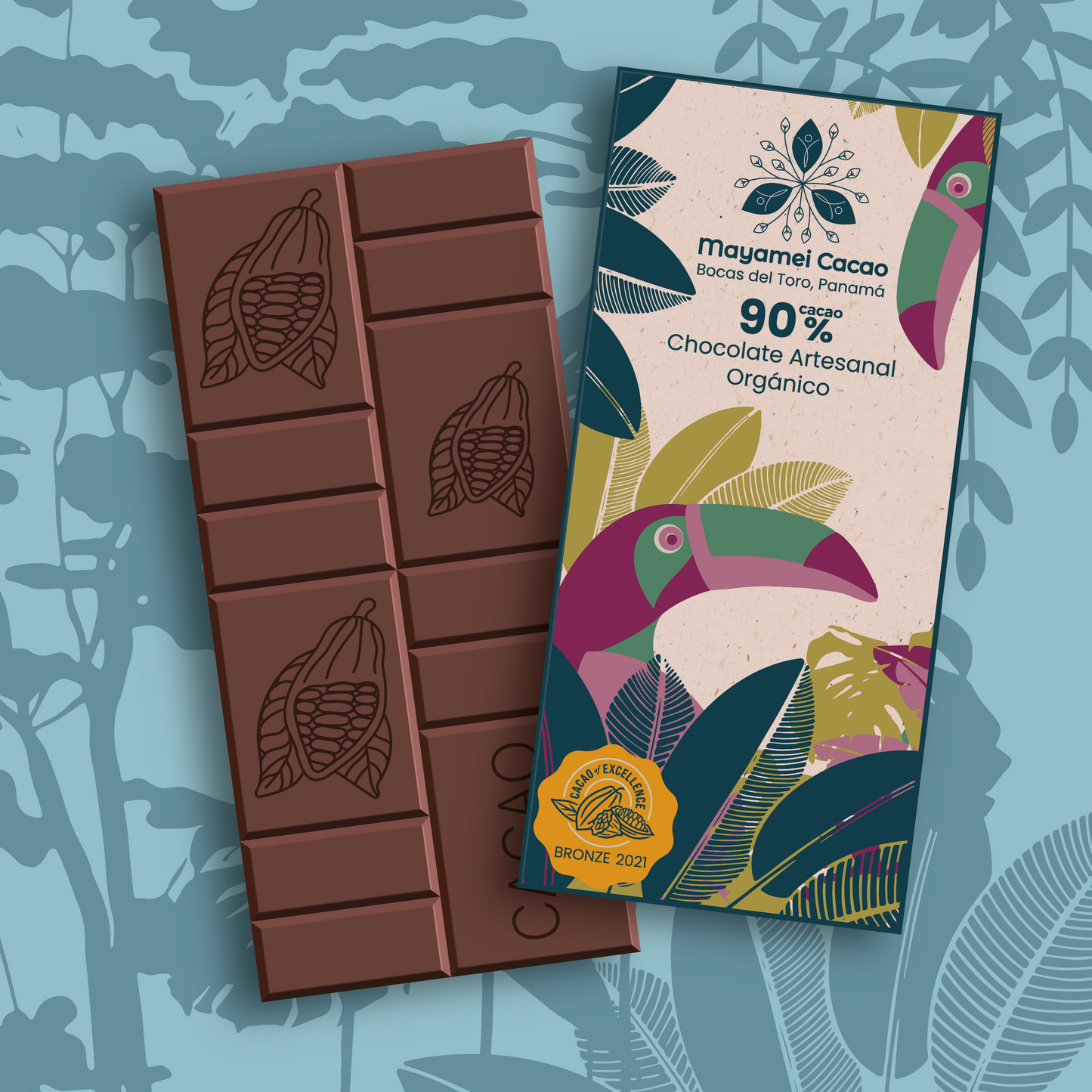 90% Chocolate Bar: Intensity and Beauty Inspired by the Tropics 50g