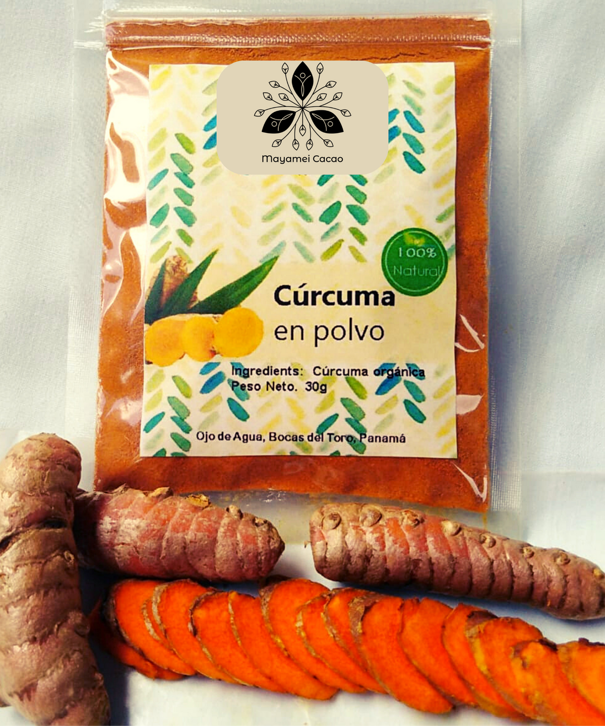 Cúrcuma deshidratada en polvo