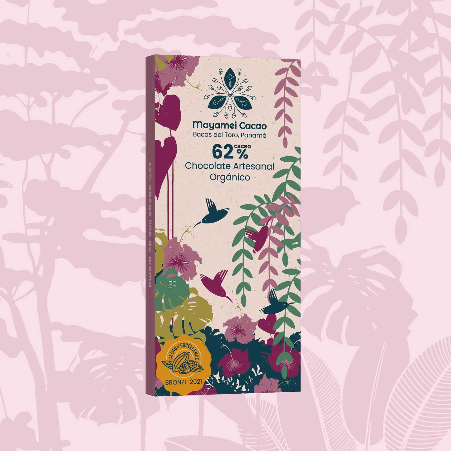 62% Chocolate Bar: Energy, Sweetness, Vitality, and Balance 50g